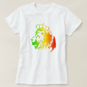 RASTA Löwe von Juda Rot Gold Grün T-Shirt