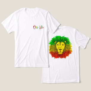 Rasta-Löwenkopf rot grün gelb Jamaika eine Liebe Tri-Blend Shirt