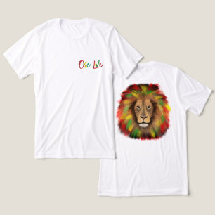Rasta-Löwenkopf rot grün gelb Jamaika eine Liebe Tri-Blend Shirt