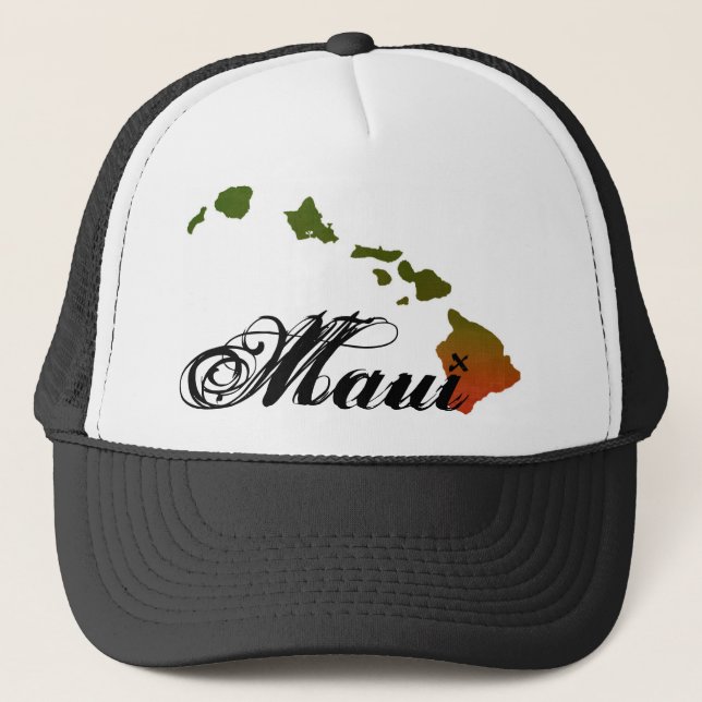 Rasta Maui Fernlastfahrer-Hut Truckerkappe (Vorderseite)