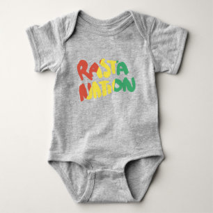rasta Nations-Reggae-Graffitiflagge Baby Strampler
