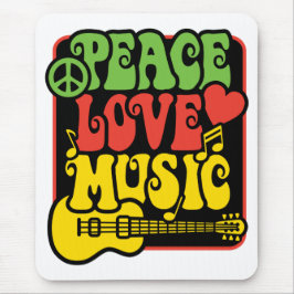 Rasta Peace-Liebe-Music Mousepad