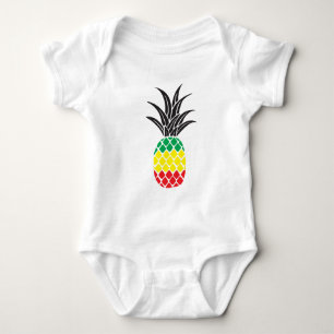 Rasta Pineaple Baby Strampler