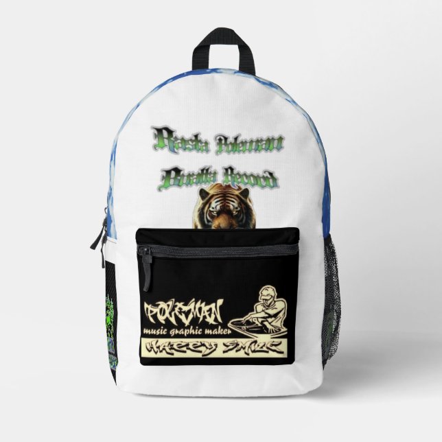 Rasta Poleman Sound Bedruckter Rucksack (Vorderseite)