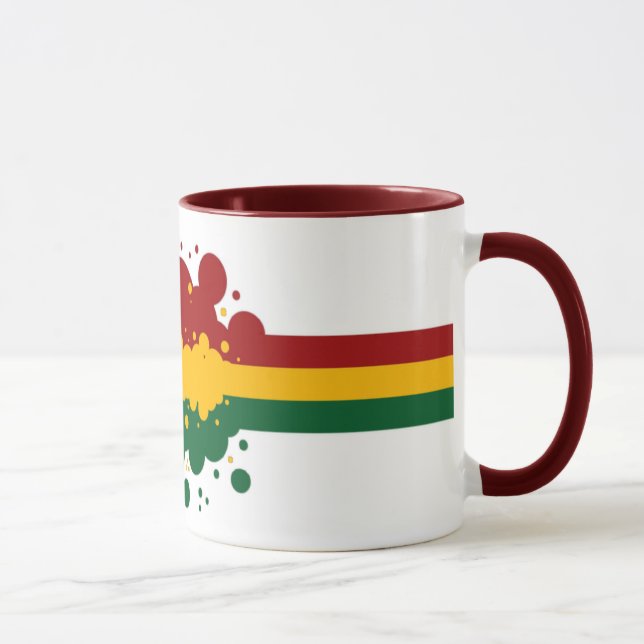 Rasta Regenbogen-Tasse Tasse (Rechts)
