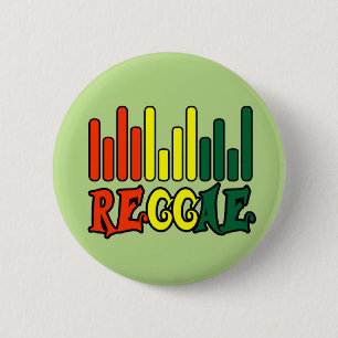 rasta Reggae-Graffitiflagge Button