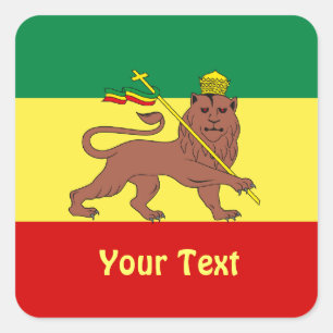 Rasta Reggae Lion de Juda Feuilles de Stickers