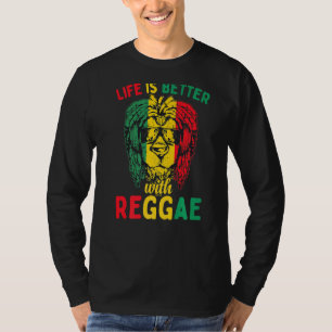 Rasta Reggae Lion Sunglass Rastafarian Reggae T-Shirt