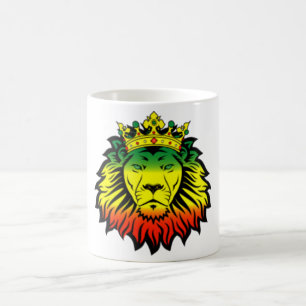 rasta Reggae-Löweflagge Kaffeetasse