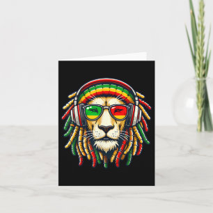 Rasta Reggae Music Lion Jamaica Karte