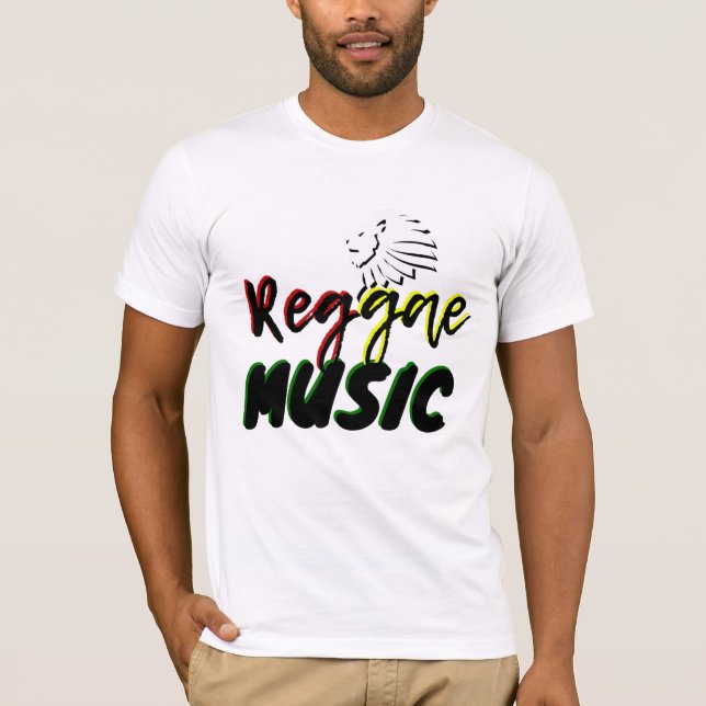 Rasta Reggae Music T - Shirt (Vorderseite)
