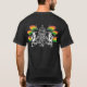 Rasta Reggae-Wappen mit gekrönter Löwe-Tasche T-Shirt (Rückseite)