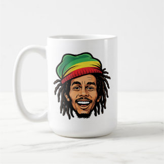 Rasta Roots & Reggae Rhythmen - Ikonischer Bob Mar Kaffeetasse