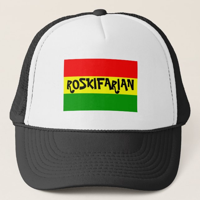rasta, ROSKIFARIAN Truckerkappe (Vorderseite)