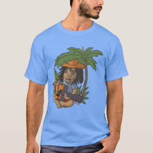 Rasta Sänger Gitarrist Reggae Musik Geschenk T-Shi T-Shirt