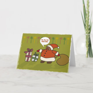 Rasta Santa Feiertagskarte