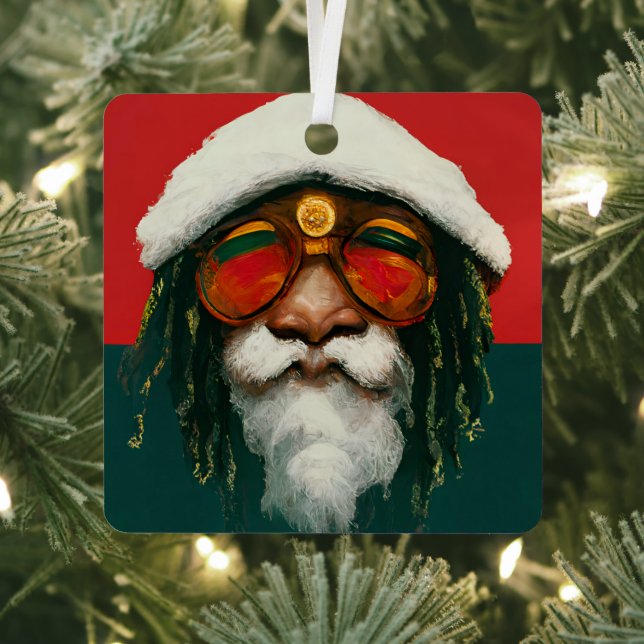 Rasta Santa I Ornament Aus Metall (InSitu)