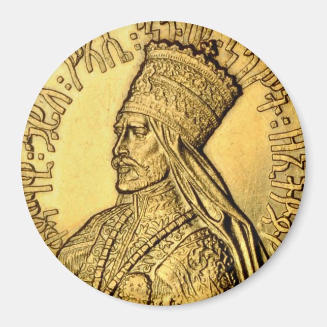 Rasta Seine Imperial Majesty Selassie I Magnet (Vorne)