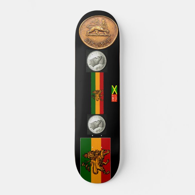 RASTA-Skateboard Skateboard (Vorderseite)