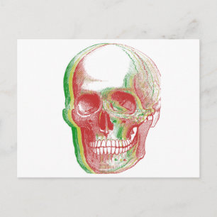 Rasta Skull Postkarte