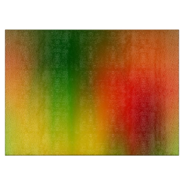 Rasta Splash of Color Schneidebrett (Vorderseite)