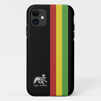 Rasta-Streifen auf Schwarz Case-Mate iPhone Hülle