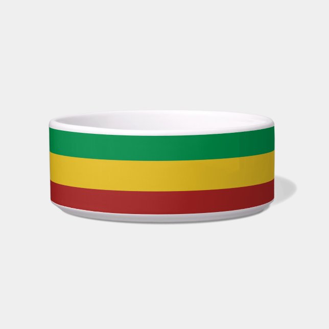 Rasta Stripes Nahrung- für Haustiereschüssel Napf (Vorderseite)