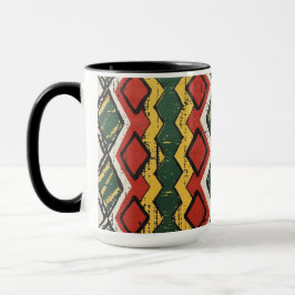 Rasta Tribal Print Tasse
