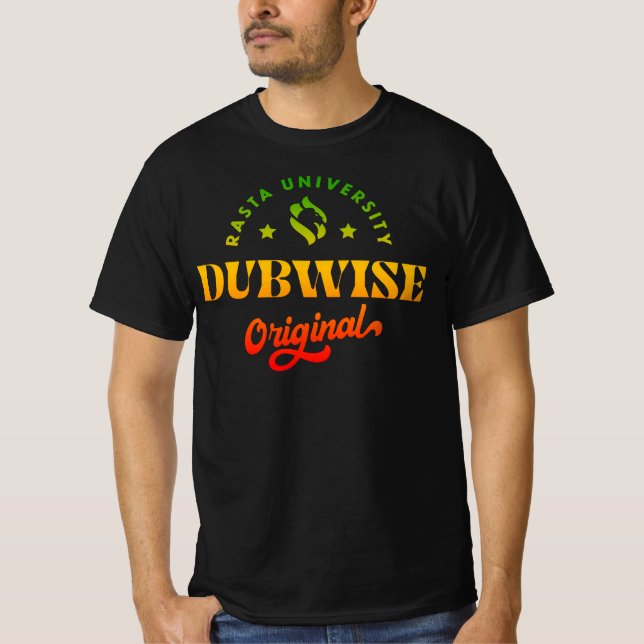 Rasta Universität Dubwise Original Rasta Reggae T-Shirt (Vorderseite)