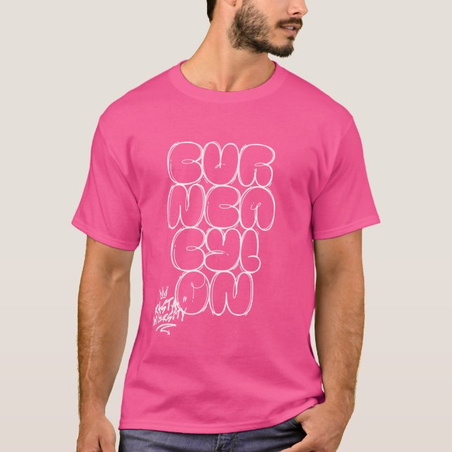 Rasta University Burn Babylon Graffiti Style Regga T-Shirt (Vorderseite)
