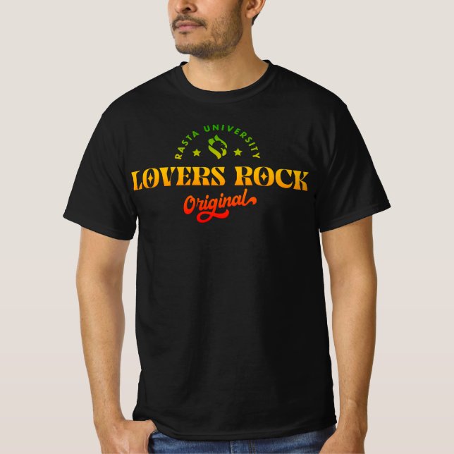 Rasta University Lovers Rock Original Rasta Reggae T-Shirt (Vorderseite)