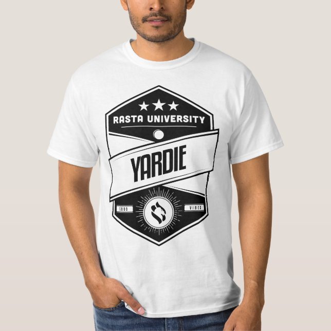 Rasta University Yardie Good Vibes Reggae T-Shirt (Vorderseite)