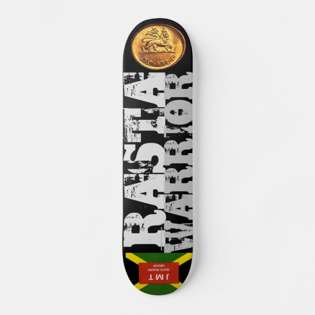 RASTA WARRIOR Skateboard (Vorderseite)