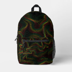 Rasta Waves Bedruckter Rucksack