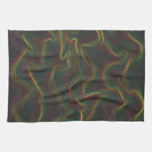 Rasta Waves Geschirrtuch