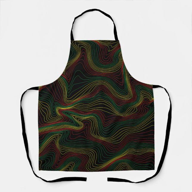 Rasta Waves Schürze (Vorderseite)