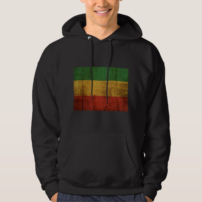 Rastafara Flag - Jah Rastafari Rasta Queen Hoodie (Vorderseite)