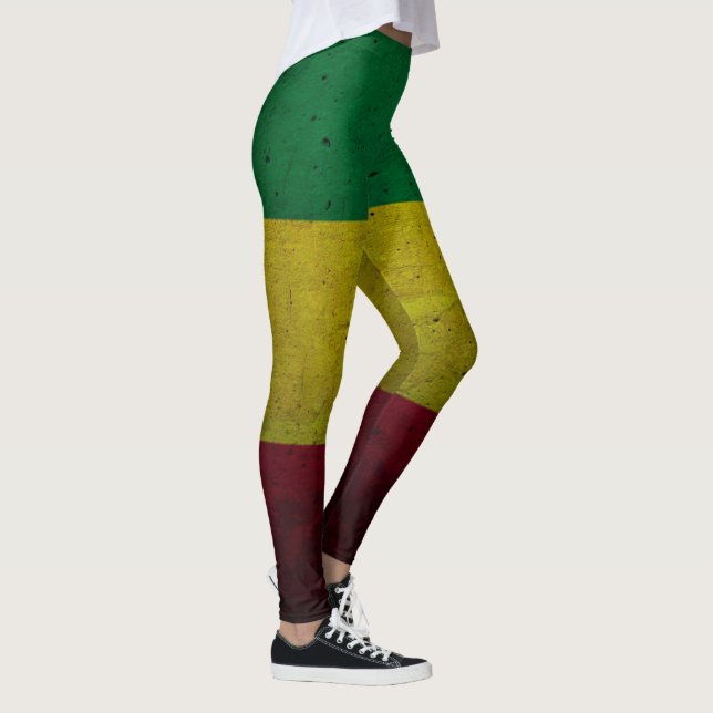 Rastafara Power - Rasta Yoga - Reggae Leggins (Rechts)
