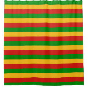 RASTAFARI FLAG FLAG FARBEN + Ihre Ideen Duschvorhang