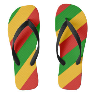 RASTAFARI FLAG FLAG FARBEN + Ihre Ideen Flip Flops