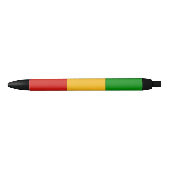 RASTAFARI FLAG FLAG FARBEN + Ihre Ideen Kugelschreiber (Vorderseite)