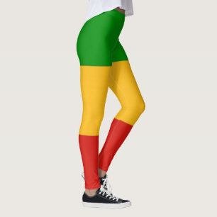 RASTAFARI FLAG FLAG FARBEN Streifen + Ihre Ideen Leggings