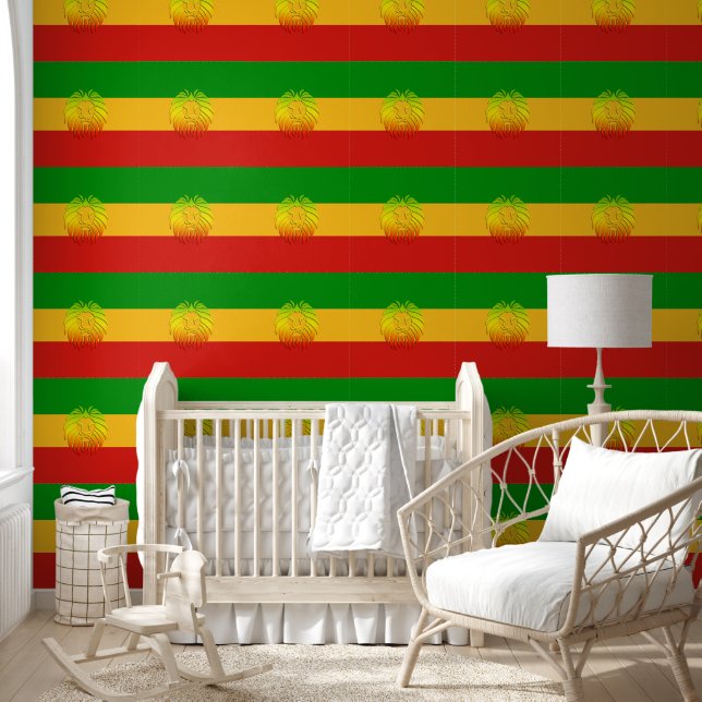 RASTAFARI FLAGFARBEN - MIT LION TAPETE (Kinder)