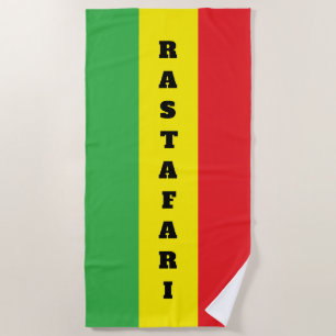 Rastafari-Flagge individuell anpassbar Strandtuch