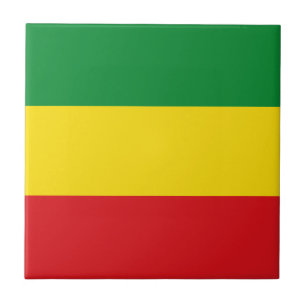 Rastafari-Flagge Rasta Äthiopien Fliese