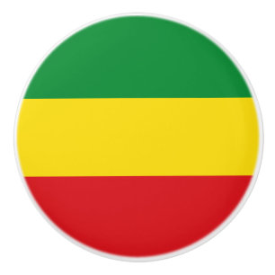 Rastafari-Flagge Rasta Äthiopien Keramikknauf