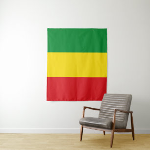Rastafari-Flagge Rasta Äthiopien Wandteppich