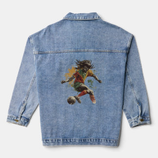 Rastafari-Fußballspieler Jeansjacke