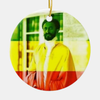 RASTAFARI!!! HAILE SELASSIE I SCHMUCK KERAMIK ORNAMENT