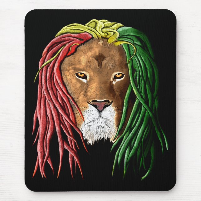 Rastafari Lion Mousepad (Vorne)